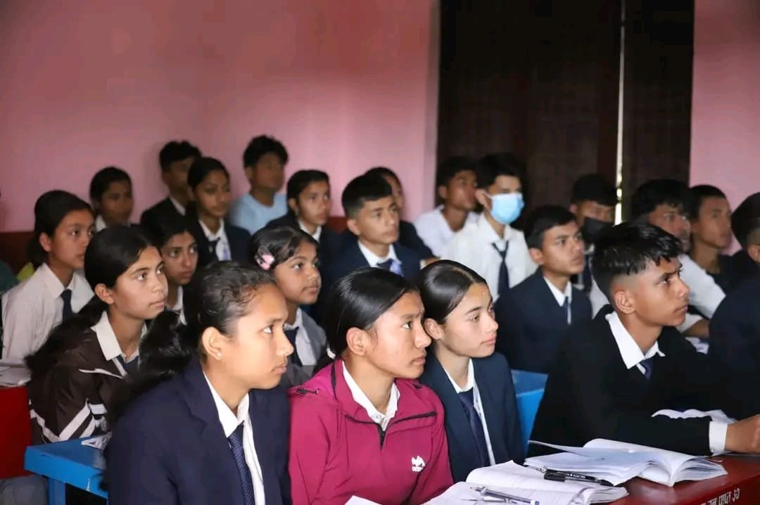 Class 9 students of Gpss School